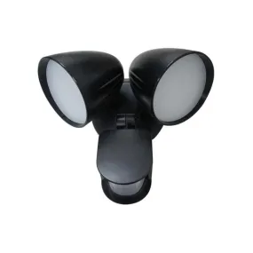 Stargem II LED Flood Light w Sensor 2Lt 20W 5000K in Black SAL Sunny Lighting - SES7060NDL/BK