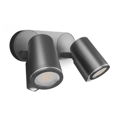 Steinel Spot Duo S Sensor Spotlight, 15W LED, Anthracite Finish, Outdoor Light - With Sensor