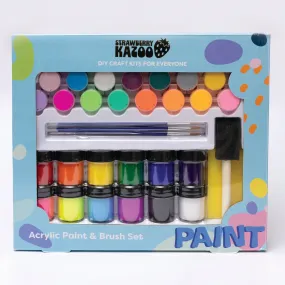Strawberry Kazoo Acrylic Paint and Brush Set