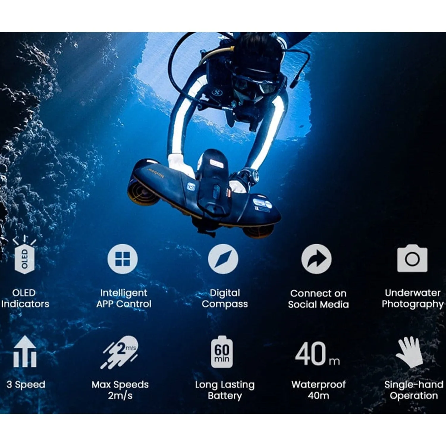 Sublue WhiteShark Navbow  Phantom Underwater Scooter