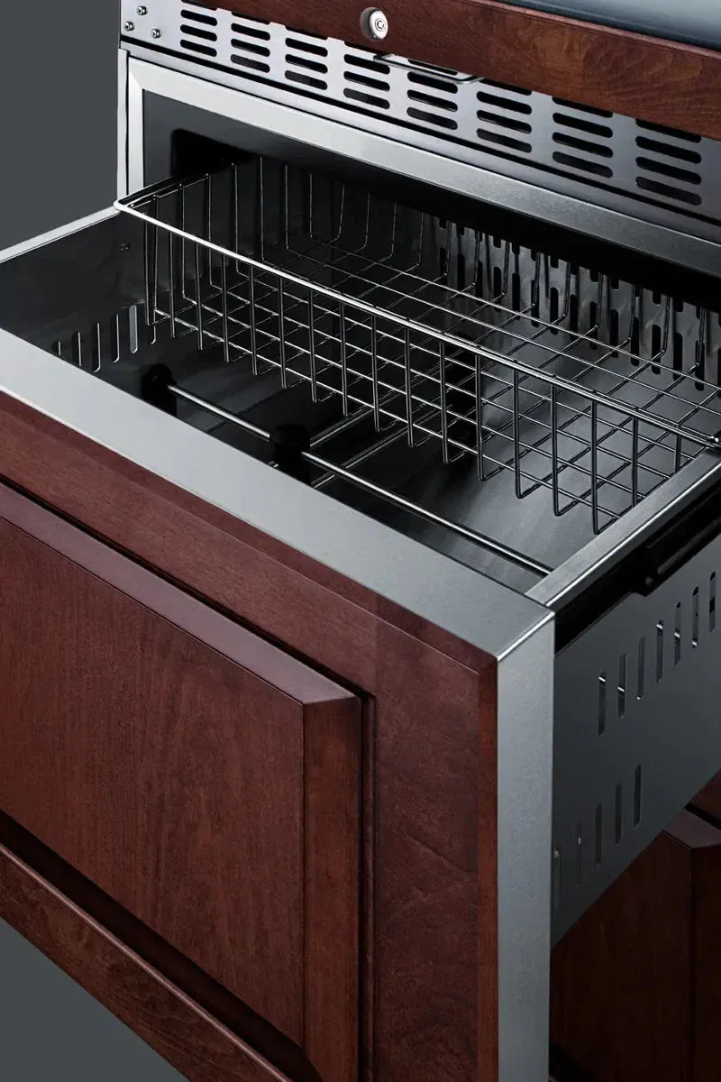 Summit Appliance 23.63'' 46 Bottle and Can Triple Zone Wine & Beverage Refrigerator