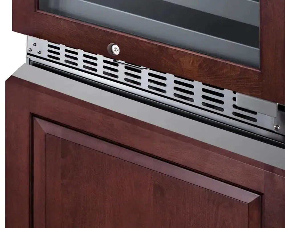 Summit Appliance 23.63'' 46 Bottle and Can Triple Zone Wine & Beverage Refrigerator
