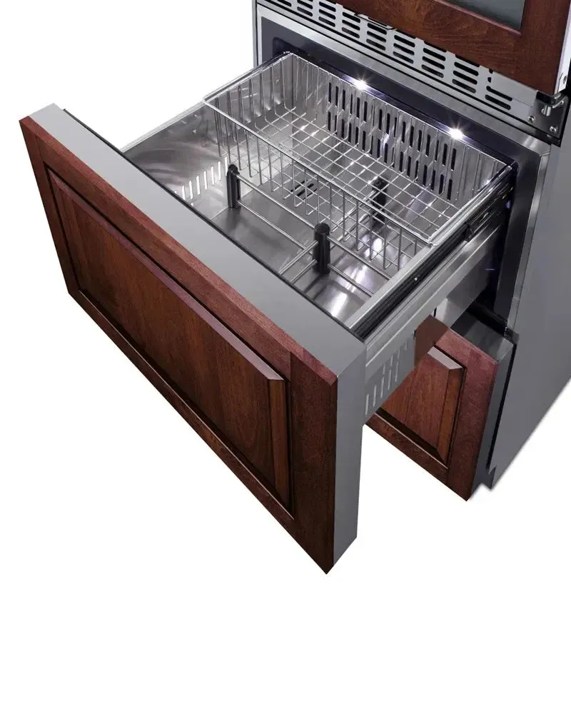 Summit Appliance 23.63'' 46 Bottle and Can Triple Zone Wine & Beverage Refrigerator
