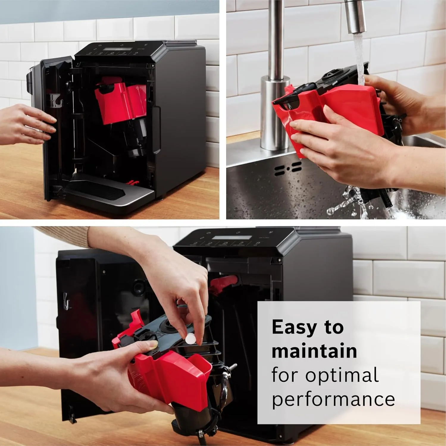 TIU20307 300 Series Fully Automatic Espresso Machine with Milk Express (In-Cup Frother), LCD   Touch Control Panel