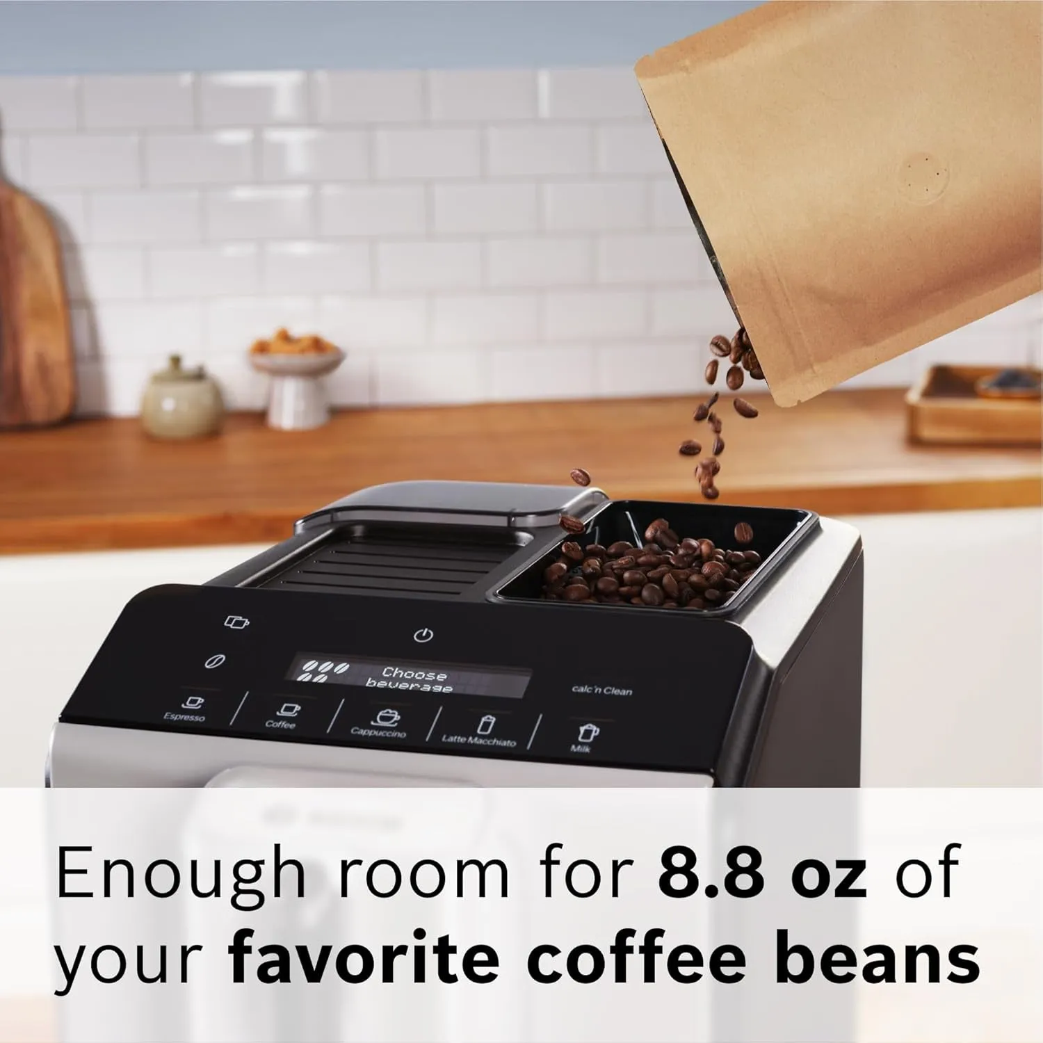 TIU20307 300 Series Fully Automatic Espresso Machine with Milk Express (In-Cup Frother), LCD   Touch Control Panel