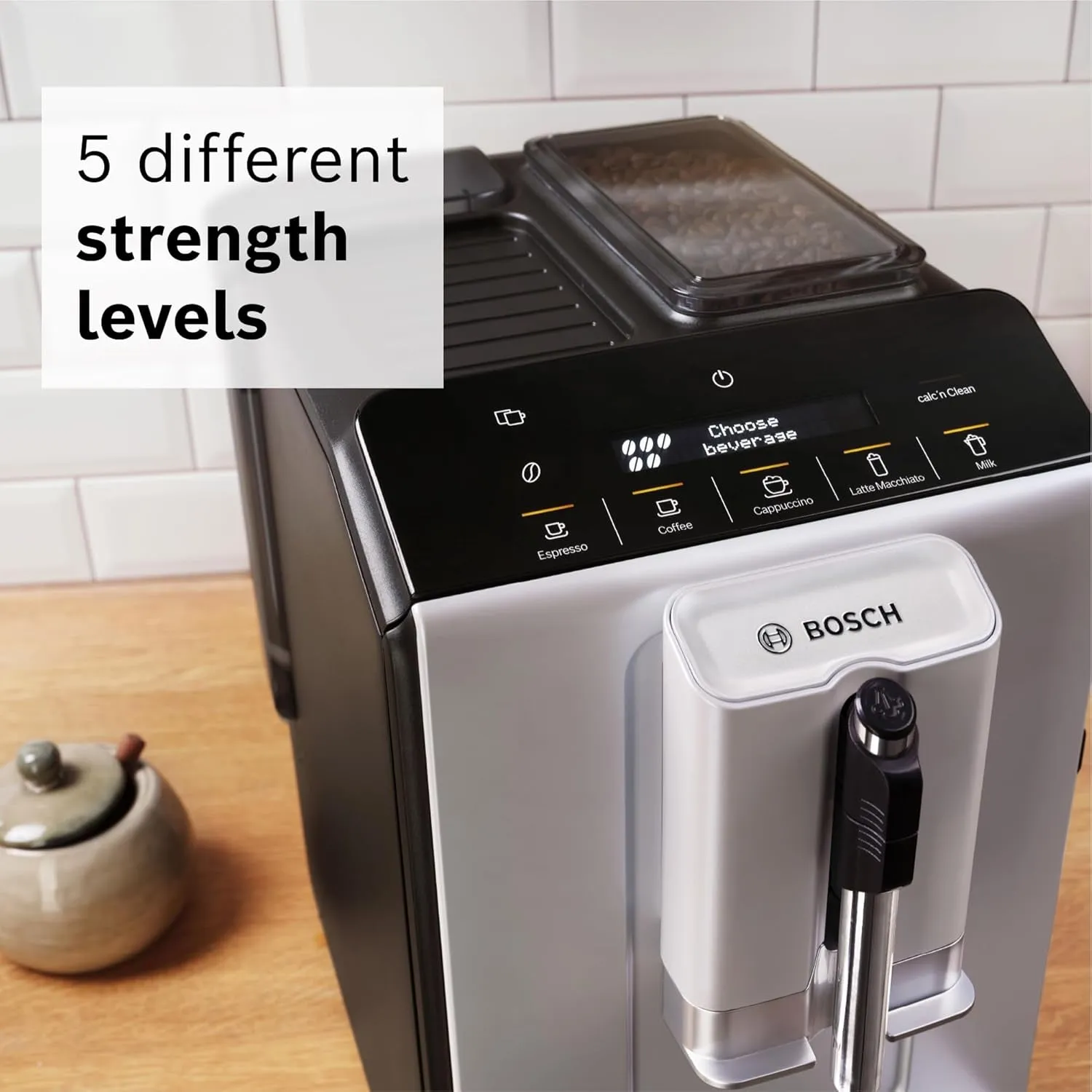 TIU20307 300 Series Fully Automatic Espresso Machine with Milk Express (In-Cup Frother), LCD   Touch Control Panel