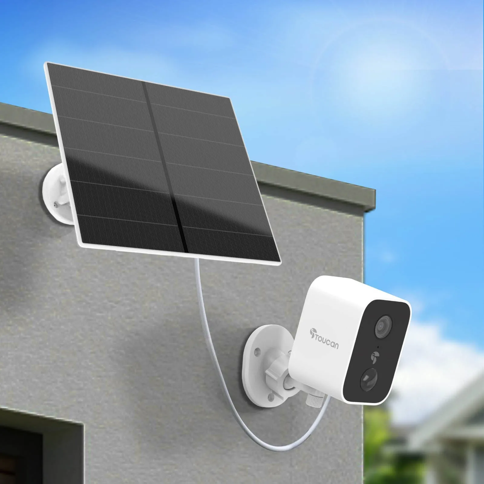 Toucan Outdoor Solar Panel Charger For Toucan Models TWSC01WU & TSCP05GR - Black/White