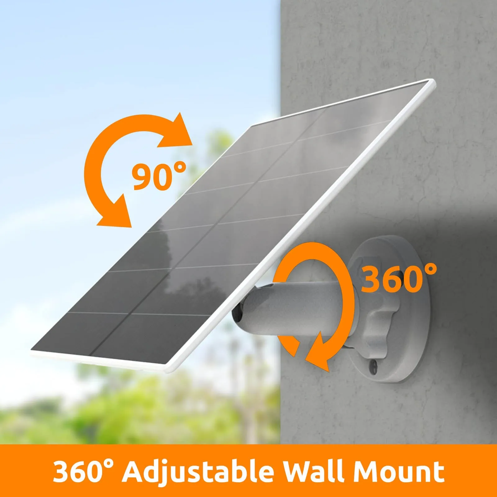 Toucan Outdoor Solar Panel Charger For Toucan Models TWSC01WU & TSCP05GR - Black/White