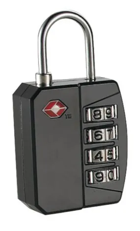 TRAVEL SMART - 4-Dial Combination Lock - 1 Lock