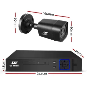UL-Tech 1080P High-Definition 8-Channel Surveillance System with 2TB DVR and Four Cameras