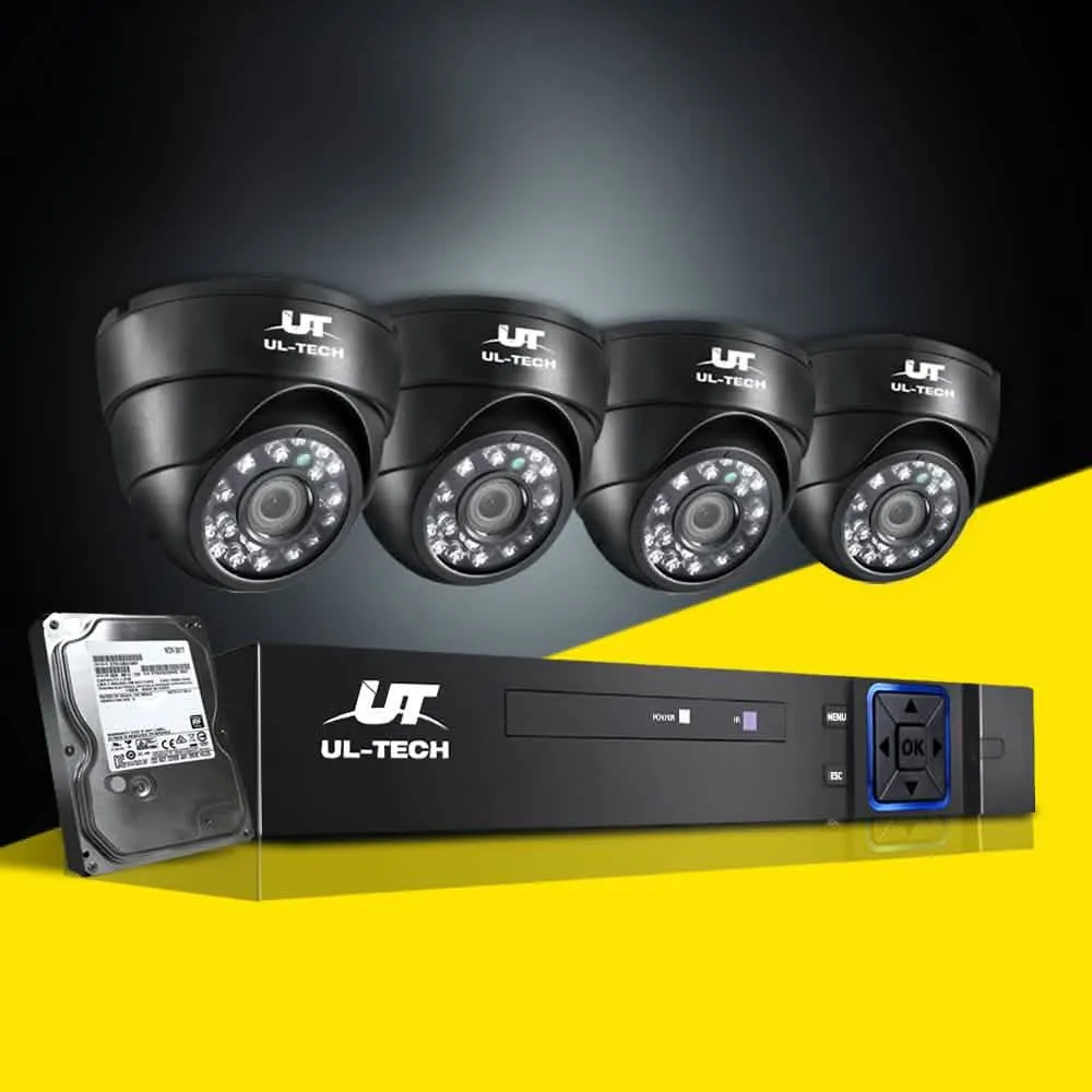 UL-Tech 8-Channel 1080P HD Surveillance System with 2TB Storage and Remote Monitoring