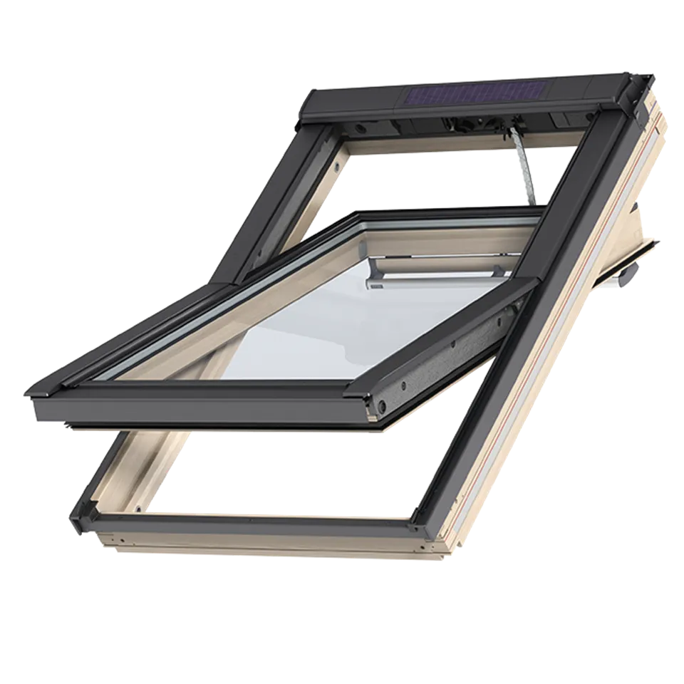 VELUX GGL FK06 306830 Triple Glazed Pine INTEGRA® SOLAR Window (66 x 118 cm)