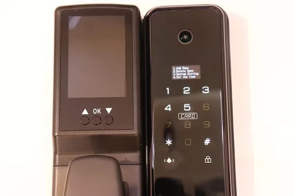 VILA Smart Lock,With WiFi, Display screen,Keypad Digital,Biometric Fingerprint,IC Card,Mechanical key Unlock for Apartment Hotel Home Use. COLOR: (BLACK)