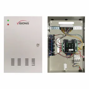 VIS-AXESS-2DLX (Version 2.0) – Two Doors   Network Access Control Panel   Controller Board With Cabinet   TCP IP   Wiegand   Desktop Software   20,000 Users 70,000 Records   Fire Alarm Extension Board