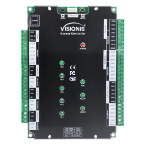Visionis VIS-AXESS-4D-DLX-PCB (Version 2.0) - Four Doors   Network Access Control PCB   Controller Board   TCP IP   Wiegand With Desktop Software   20,000/70,000 User Record