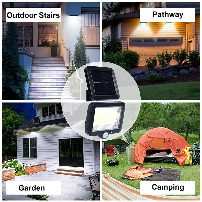 Waterproof LED Solar Floodlight  FA-BK-128-1