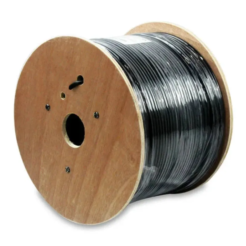 WAVENET 63224081S-BK-DB: Cat6 Direct Burial Ethernet Cable, Shielded 1000FT