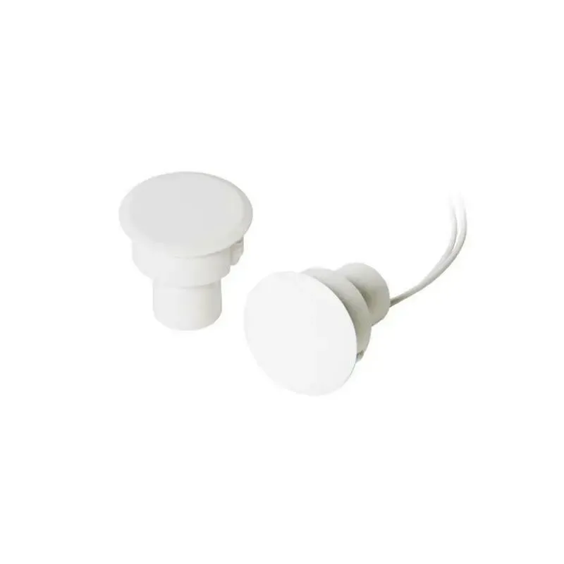 White Recessed 1" Alarm Contact Switch 1.5" Gap Home Security (10 Pack)