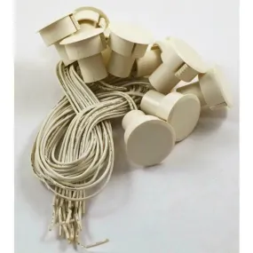 White Recessed 1" Alarm Contact Switch 1.5" Gap Home Security (10 Pack)