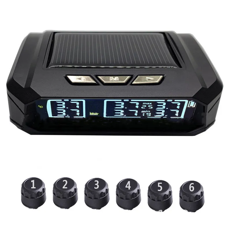 Wireless Tire Pressure Monitoring System TPMS for Commercial RV Family Tourism Trailer and Minivan