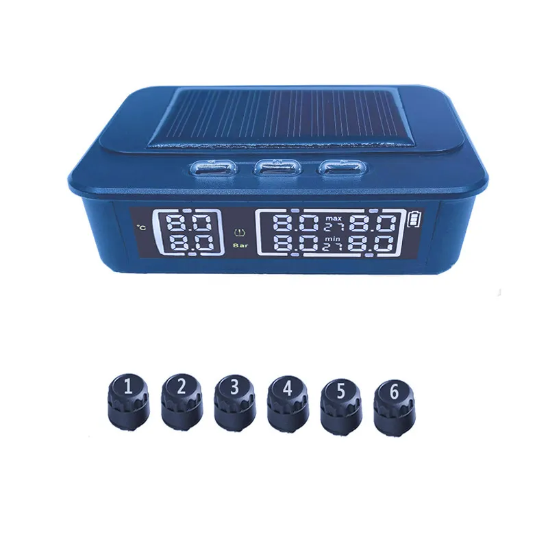 Wireless Tire Pressure Monitoring System TPMS for Commercial RV Family Tourism Trailer and Minivan