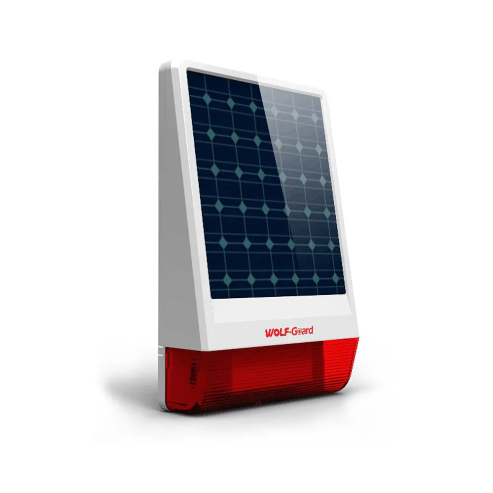 WOLF-GUARD WIRELESS WEATHER-PROOF SOLAR SIREN OUTDOOR