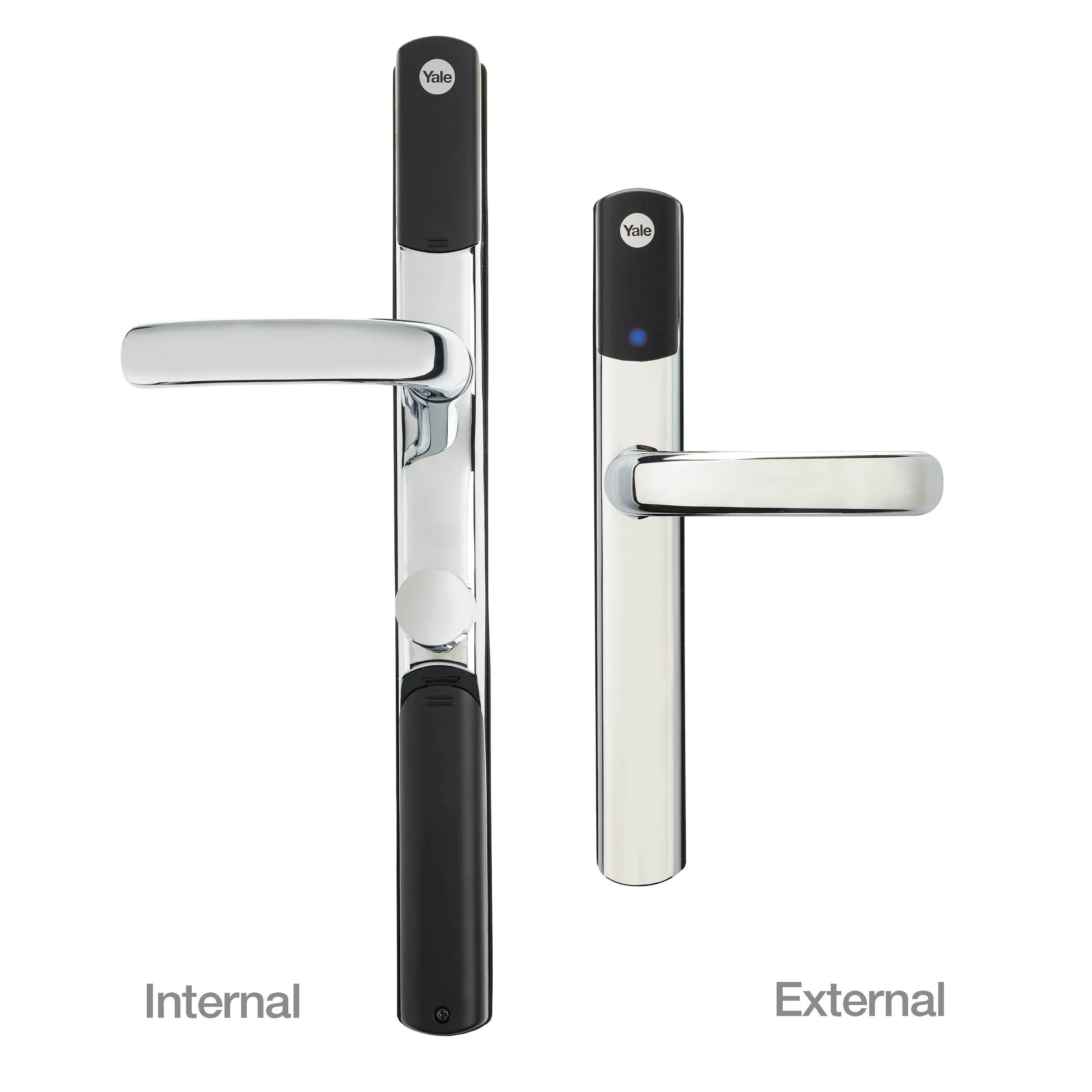 Yale SD-L1000-CH Conexis L1 Smart Lock PVCu and Composite Doors, British Standard Approved, iOS and Android Compatible, Polished Chrome