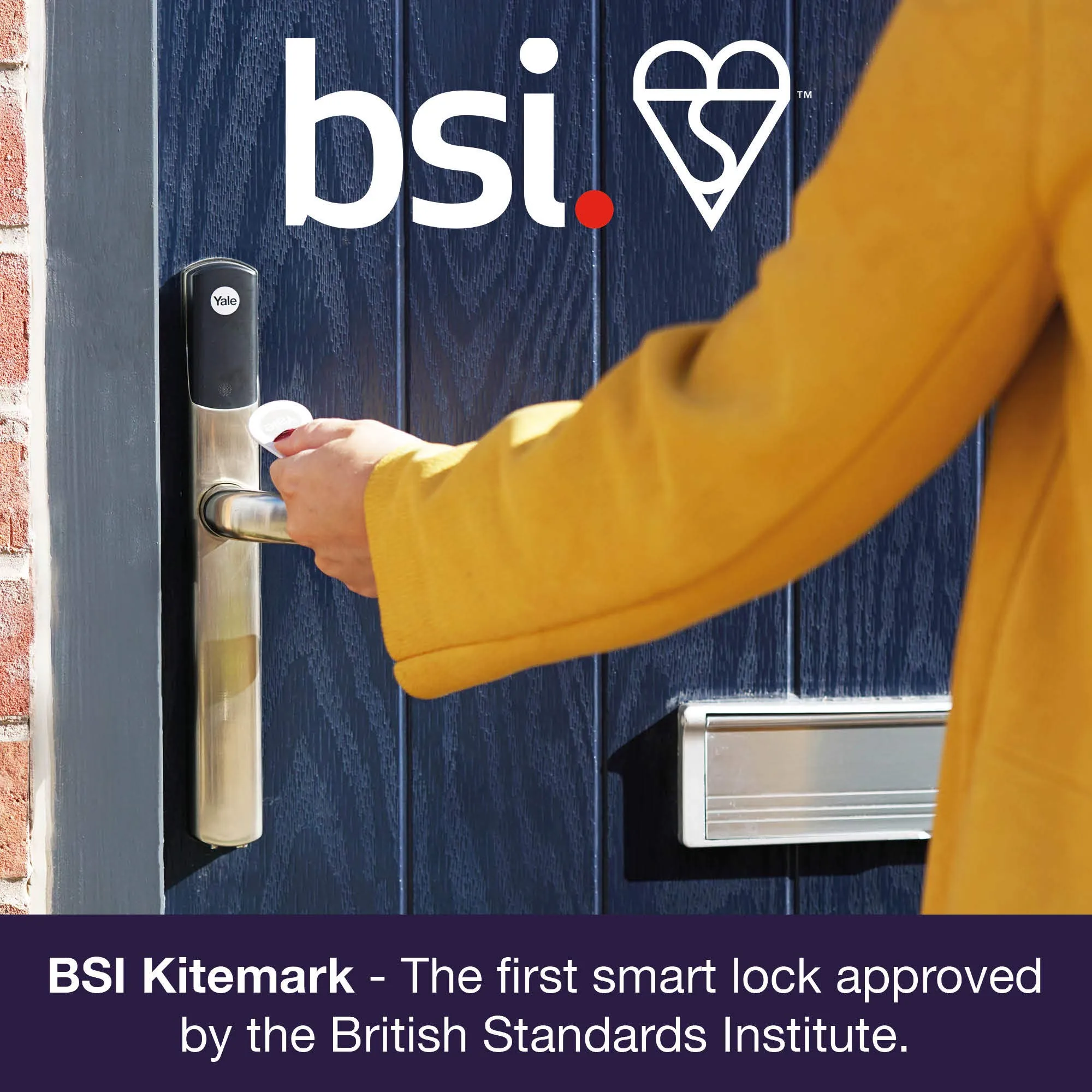 Yale SD-L1000-CH Conexis L1 Smart Lock PVCu and Composite Doors, British Standard Approved, iOS and Android Compatible, Polished Chrome