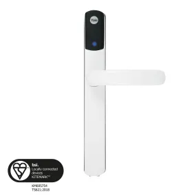 Yale SD-L1000-WH Conexis L1 Smart Door, App Control, Key/Phone Tags, Remote Lock/Unlock, White Finish